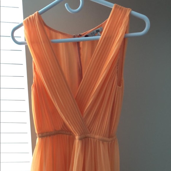 Halston Dress Size 0 orange-peach - Picture 7 of 8